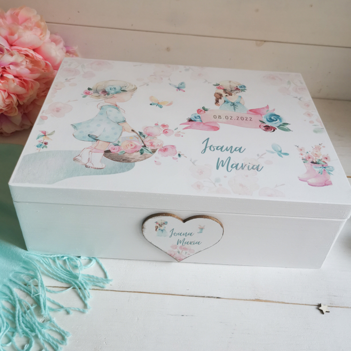 Little Girl - Cutie personalizata pentru amintiri sau trusoul de botez [5]