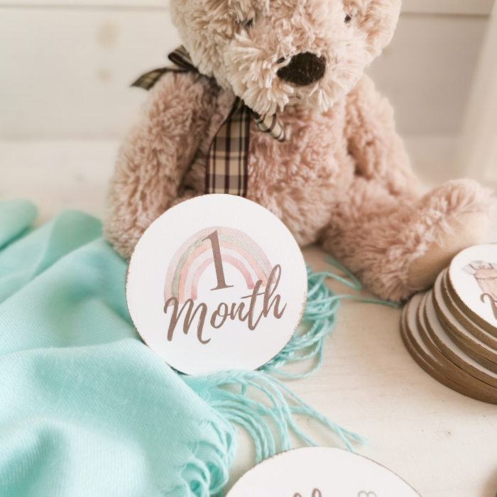 Milestone Cards Boho Nursery Girl | Set carduri poze bebelusi [5]