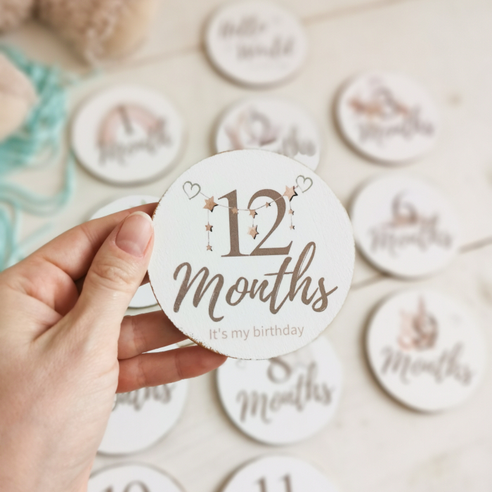 Milestone Cards Boho Nursery Girl | Set carduri poze bebelusi [8]