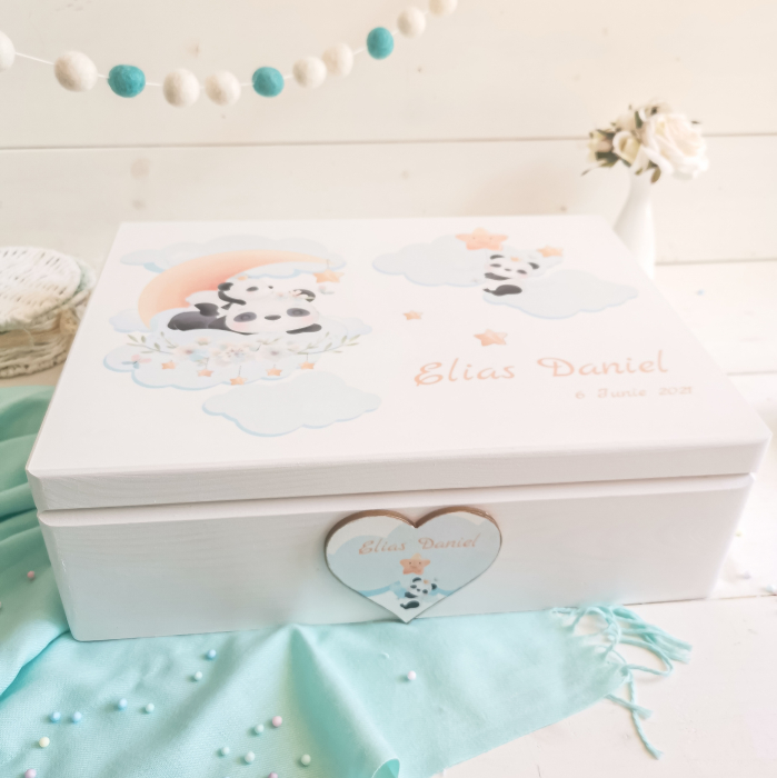Panda - Cutie personalizata trusou botez | Cutie de pastrat amintiri [4]