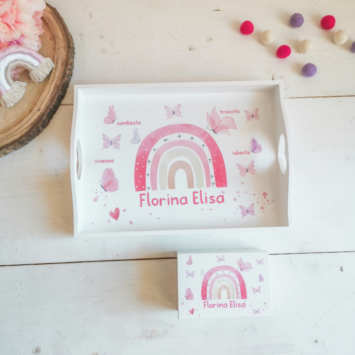 Rainbow Set 1 an - tava, cutie mot, perie si oglinda [2]