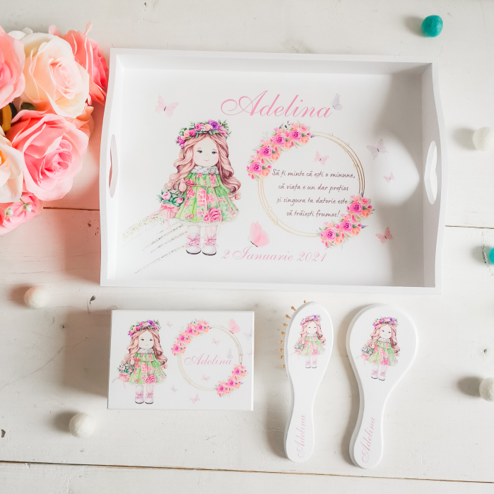 Set 1 an Baby Doll - tava, cutie mot, perie si oglinda [2]