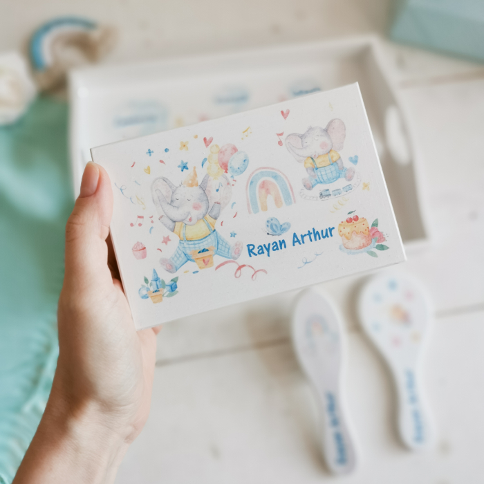 Set 1 an Elefant Jucaus - tava mot, cutie mot, perie si oglinda [3]