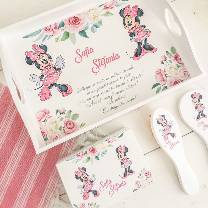Soricica Celebra - Set prima aniversare | tava mot, cutie mot, perie si oglinda [6]