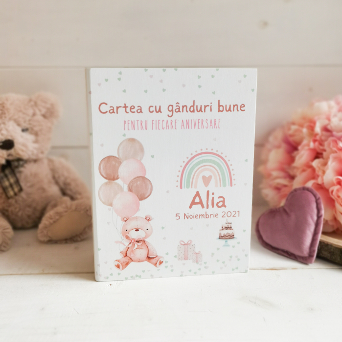 Teddy Bear - Guestbook personalizat | Cartea cu ganduri bune [2]