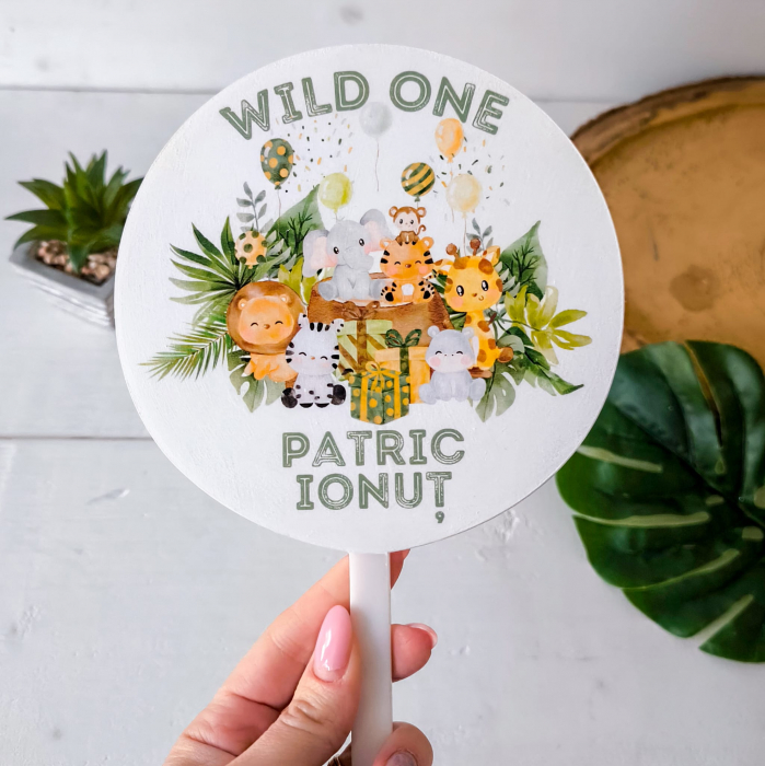 Topper tort nume personalizat - Safari Party [2]