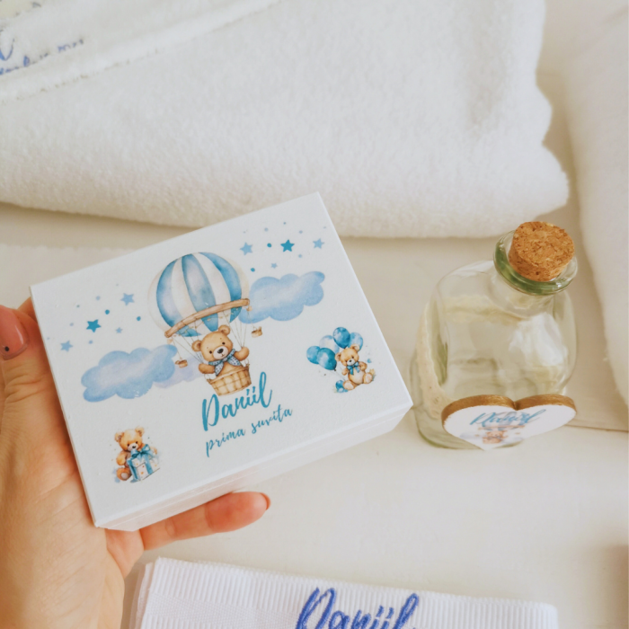 Trusou botez personalizat Cloudy Bear [5]
