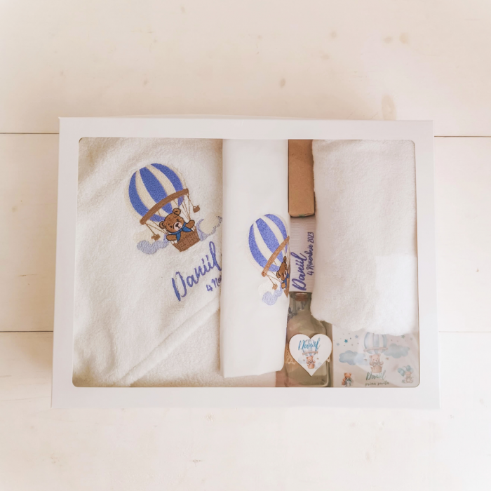 Trusou botez personalizat Cloudy Bear [6]