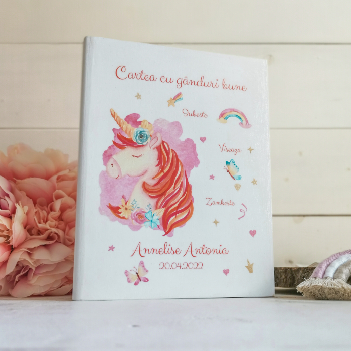 Unicorn Guestbook personalizat - Carte cu ganduri bune [2]