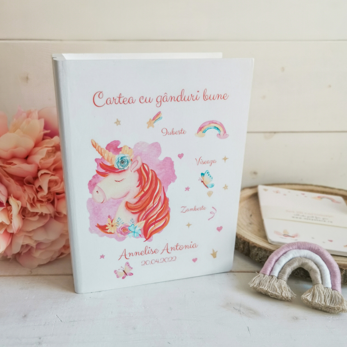 Unicorn Guestbook personalizat - Carte cu ganduri bune [3]