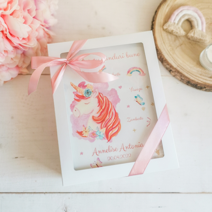 Unicorn Guestbook personalizat - Carte cu ganduri bune [7]