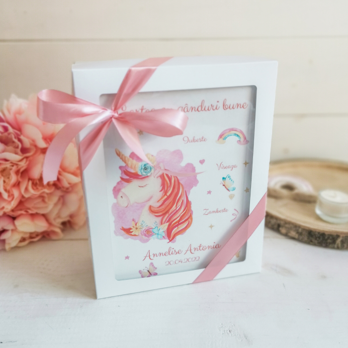 Unicorn Guestbook personalizat - Carte cu ganduri bune [6]