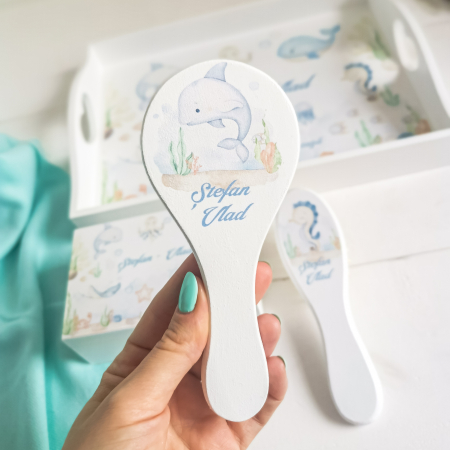 Animale Marine - Tava Mot Personalizata | Set prima aniversare [4]
