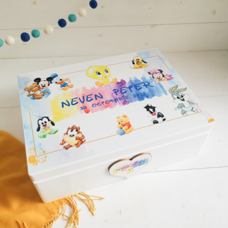 Cutie trusou botez / amintiri - Baby Disney - Cutie trusou botez | Cutie cu amintiri personalizata