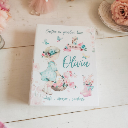 Carte cu ganduri bune Little Girl - Guestbook [5]