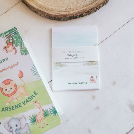 Carte cu ganduri bune Safari - Guestbook personalizat [4]