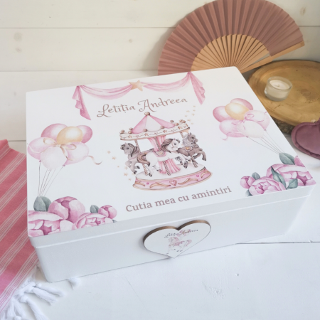 Carusel - Carusel - Cutie trusou botez | Cutie cu amintiri personalizata