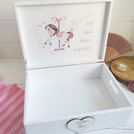 Carusel - Cutie trusou botez | Cutie cu amintiri personalizata [1]