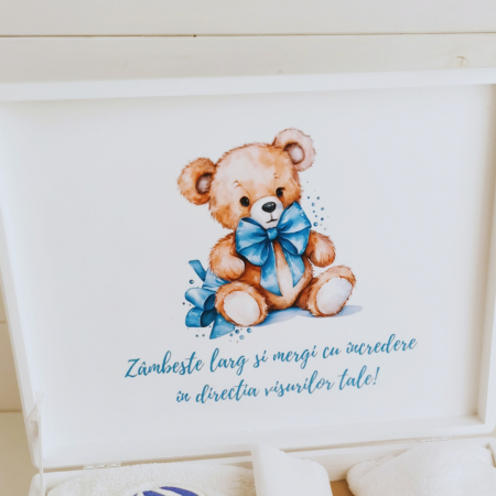 Cloudy Bear - Cutie trusou botez | Cutie cu amintiri personalizata [1]