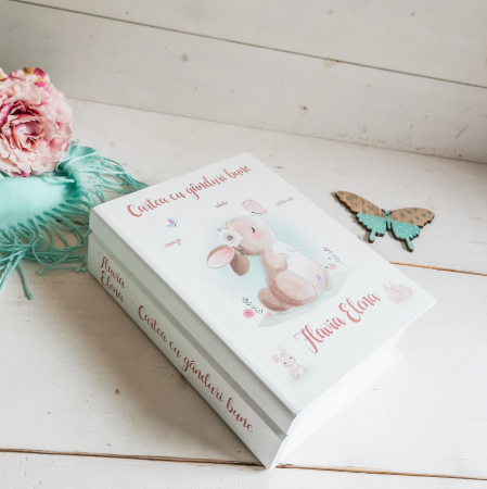 Cute Bunny - Guestbook personalizat | Cartea cu ganduri bune [4]