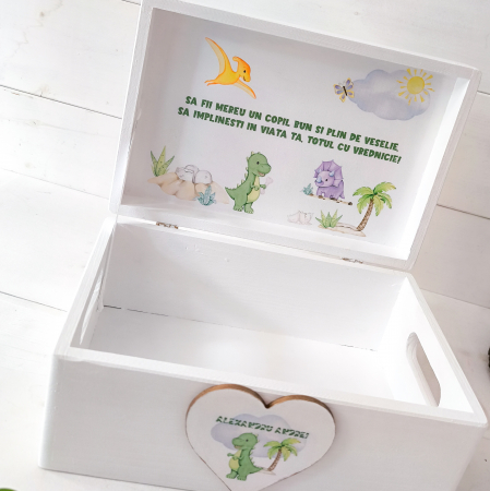 Cutie lemn Dinozauri | Cutie lemn personalizata | Cutie trusou personalizata [2]