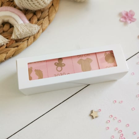Decoratiuni din lemn - set 4 cuburi cu detaliile de la nastere [9]