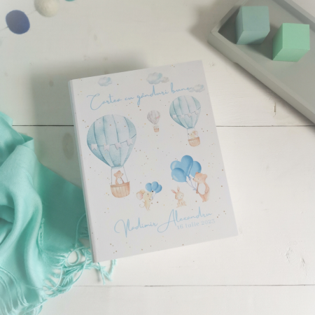 Dreamy Boy Albastru - Guestbook personalizat | Cartea cu ganduri bune [2]