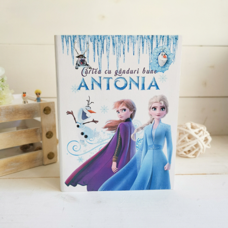 Guestbook - Elsa Guestbook personalizat - Carte cu ganduri bune
