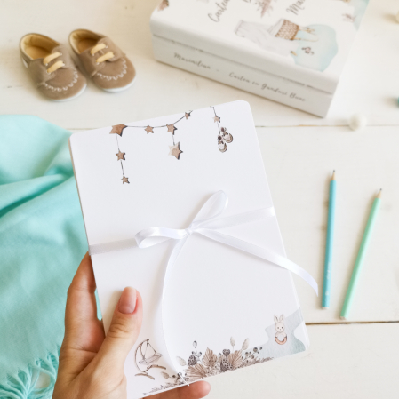 Guestbook personalizat pentru botez | Boho Nursery Boy [5]