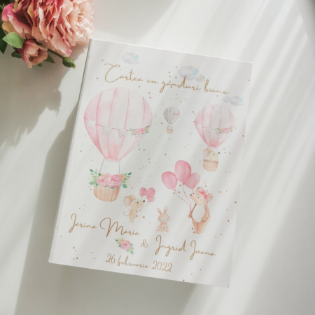 Guestbook personalizat pentru botez | Dreamy Girl [1]