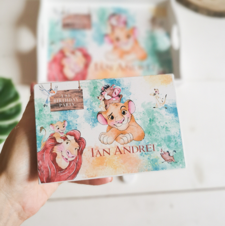 Lion King - Tava mot baiat | Tava mot personalizata |  Set prima aniversare [6]