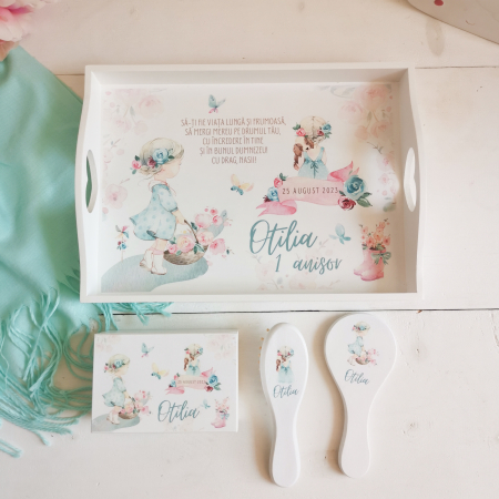 Seturi pentru fetite - Little Girl - Tavita mot fata| Tava mot personalizata