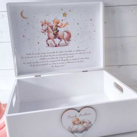 Micul Print - Cutie trusou botez | Cutie de amintiri personalizata [3]