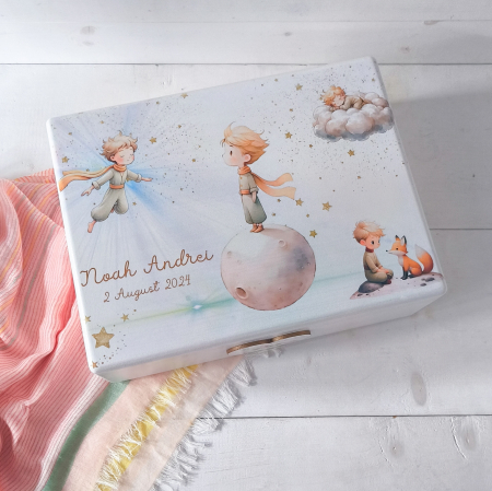 Micul Print - Cutie trusou botez | Cutie de amintiri personalizata [2]