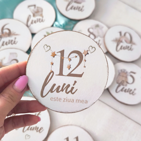 Camera copii - Milestone Cards Boho Nursery Girl | Set carduri poze bebelusi