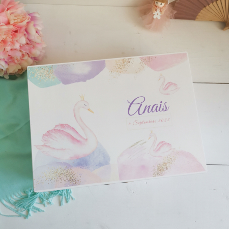 My Swan - Cutie personalizata amintiri sau trusou botez [3]