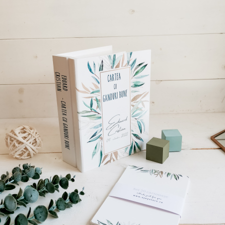 Olive Branch - Guestbook personalizat | Cartea cu ganduri bune [1]