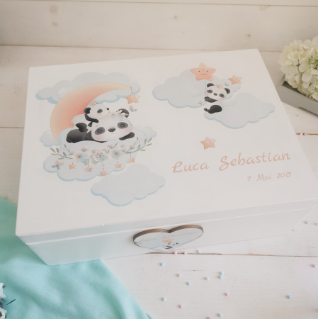 Panda - Cutie personalizata trusou botez | Cutie de pastrat amintiri [6]