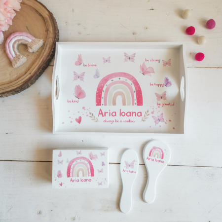 Rainbow - Rainbow Set 1 an - tava, cutie mot, perie si oglinda