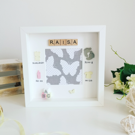 Camera copii - Ramă foto personalizată Butterfly