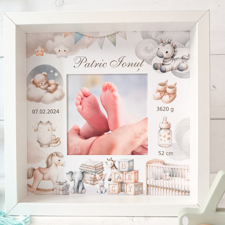 Camera copii - Rama foto personalizata bebe - Camera bebelusului