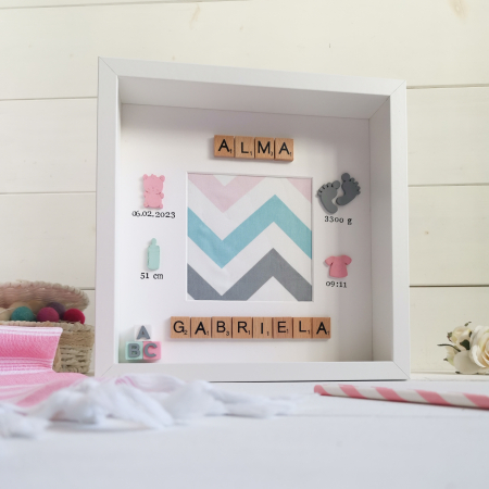 Rama foto personalizata bebelusi - ABC Fata [4]