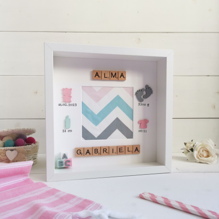 Rama foto personalizata bebelusi - ABC Fata [1]