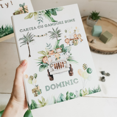 Safari Party - Guestbook personalizat | Cartea cu ganduri bune [2]