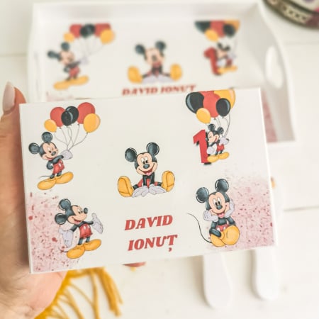 Soricelul Celebru Mickey - Tavita Mot Personalizata | Set prima aniversare [4]