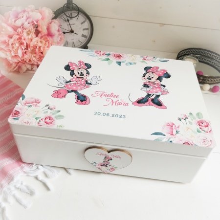 Cutie trusou botez / amintiri - Soricica Celebra - Cutie trusou botez | Cutie cu amintiri personalizata