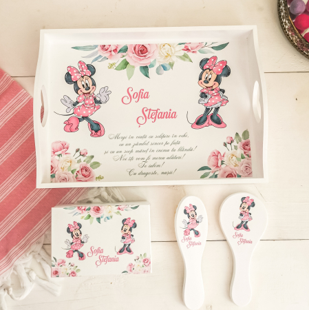 Soricica Celebra - Set prima aniversare | tava mot, cutie mot, perie si oglinda [6]