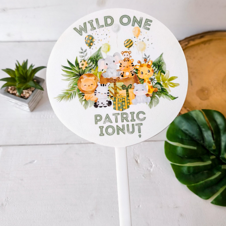 Topper tort nume personalizat - Safari Party [2]