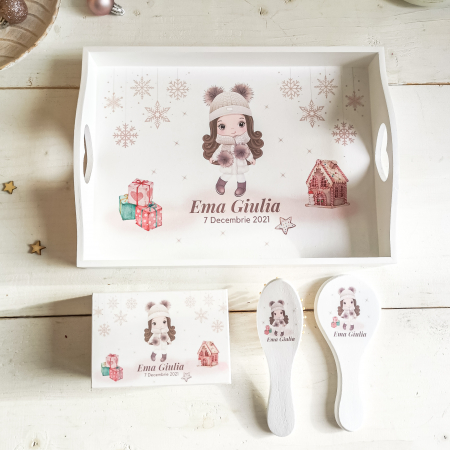 Seturi pentru fetite - Winter Girl - tava mot fetita iarna
