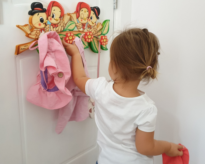 Cuier copii Ramura cu Pasarele din lemn Bartolucci [2]